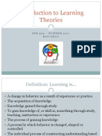 Introduction to Learning Theories