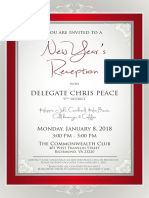 New Year's Reception for Del. Chris Peace