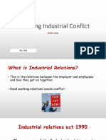 Resolving Industrial Conflict