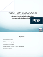 Robertson Geologging Wireline Logging Introduction