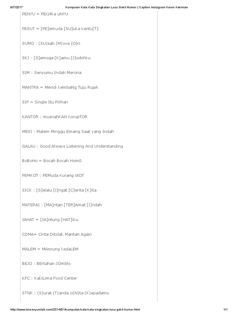 Humor Jawa Guyonan Catatan Si Cui Ktawacom Ayo Ketawa