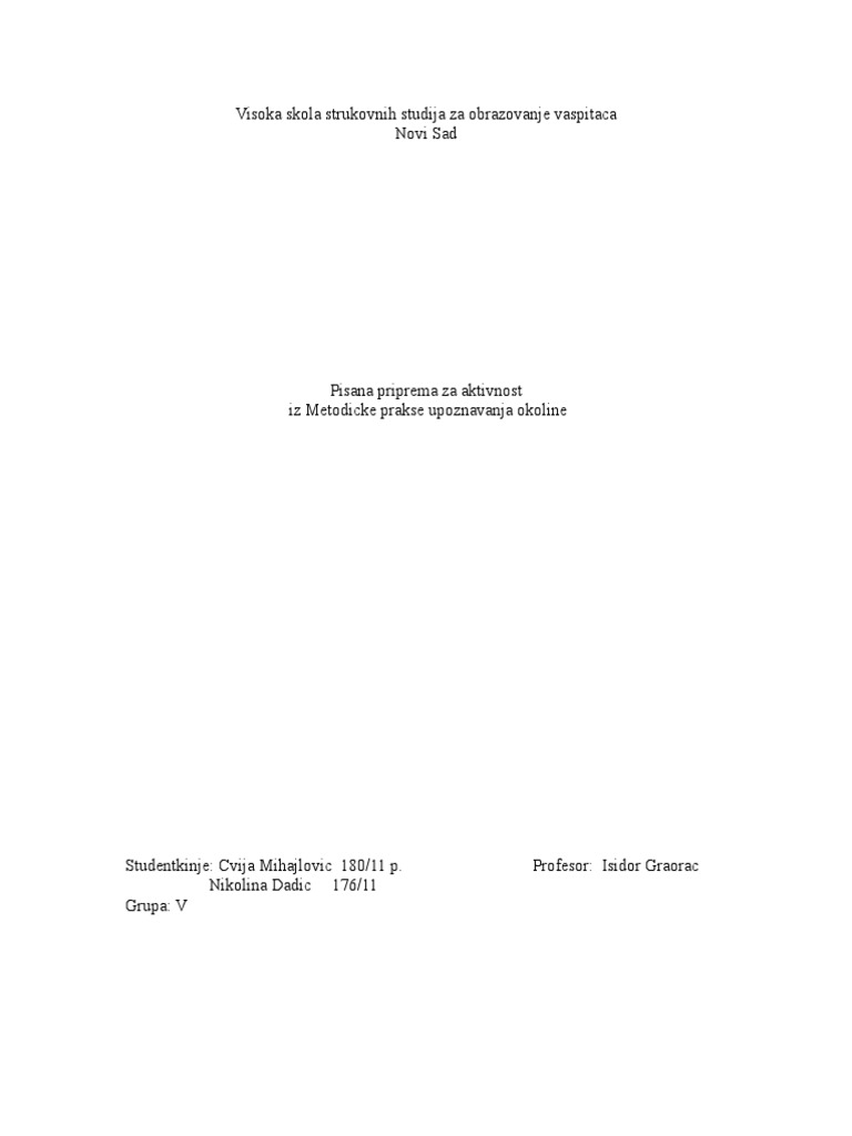 Muo Aktivnost | PDF