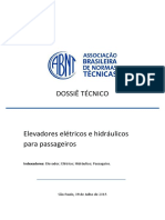 Dossiê Técnico: Indexadores: Elevador Elétrico Hidráulico Passageiro