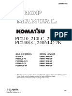 PC210, 210LC, 210NLC PC240LC, 240NLC-7K: Machine Model Serial Number