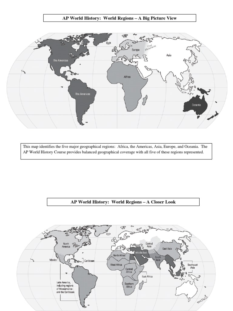 AP World History: World Regions - A Big Picture View  PDF