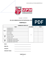 Portfolio 1 Descriptions & Forms