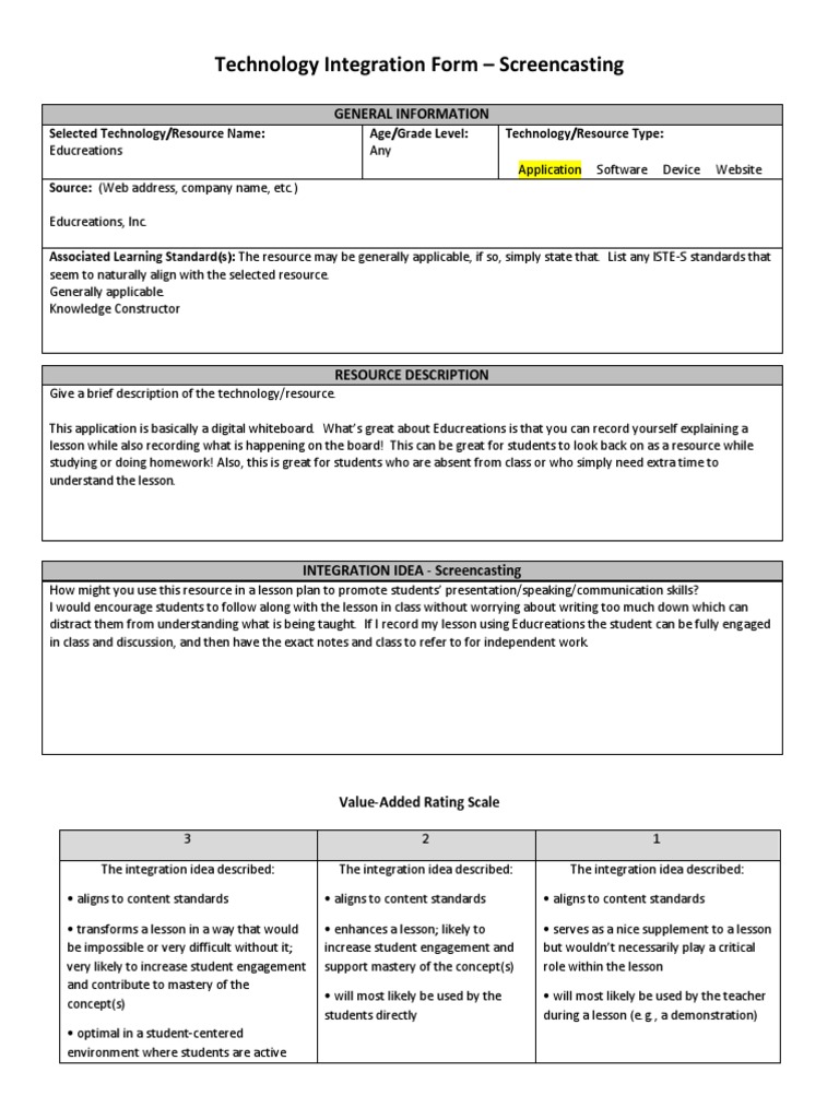 Educreations Screencasting Guide | PDF | Education Theory | Cognition