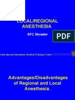 Local/Regional Anesthesia: SFC Shrader