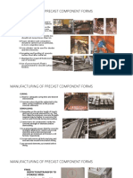 Manufacturing of Precast Component Forms: Concreting