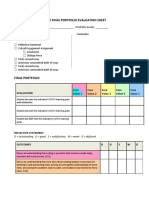 I Cci Portfolio Evaluation Sheet