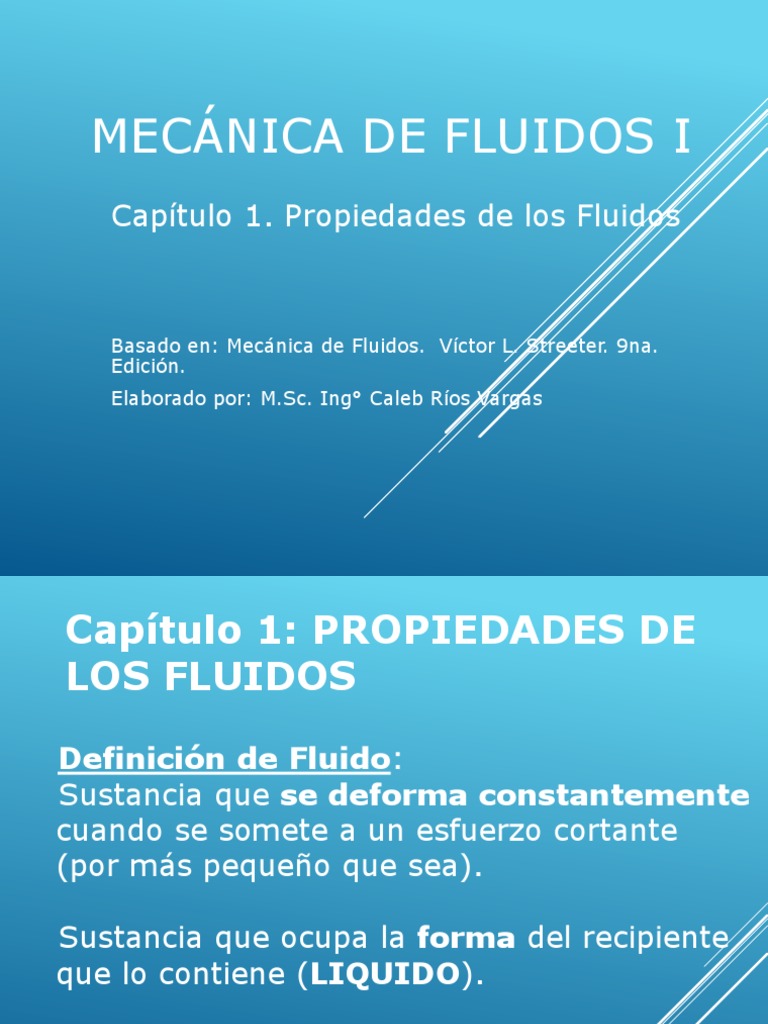 Propiedades de Fluidos en Mecánica | PDF | Viscosidad | Gases