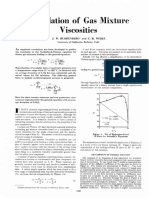 Calculation Mixture Viscosities: J. Buddenberg' C. R. Wilke