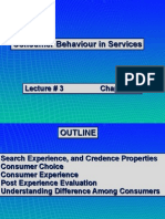 Consumer Behavior in Services-Lect # 3