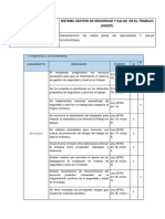 Diagnostico de Linea Base para Un Sistema de Seguridad y Salud Ocupacional