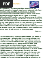 Mitochondria: μίτο or mitos thread + χονδρίον or chondrion granule