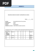 ANEXO 3 Creación de Codigo Usuario y Contraseña en El Siatdus