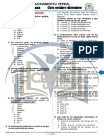 Razonamiento Verbal - Semana 6