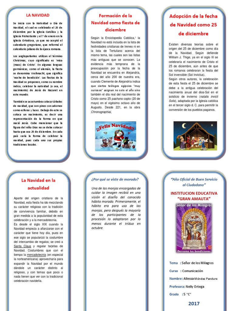 Historia y Tradiciones de la Navidad | PDF | Navidad | Religión y creencia