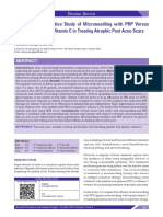 Split Face Comparative Study of Microneedling With PRP Versus