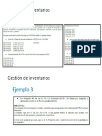 Gestión de Inventarios Ejercicios