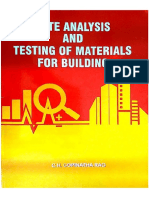 6). Rate Analysis and Testing of Materials for Building