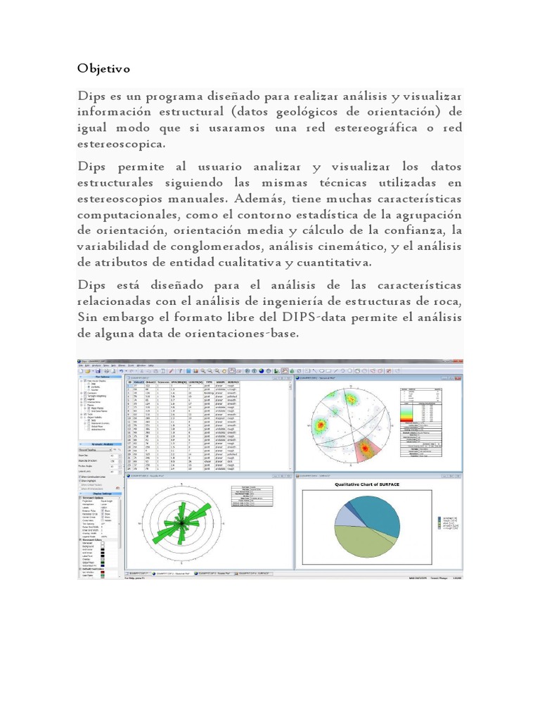 Tutorial de uso del software Dips | PDF | Point and Click | Estadísticas