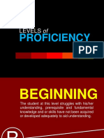 Levels of Proficiency