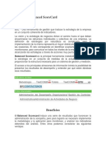 Oncepto de Balanced ScoreCard