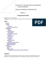 Programación shell: variables, expresiones regulares, control de archivos y flujo