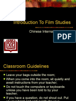 Introduction To Film Studies: Chinese International School 2010-2011