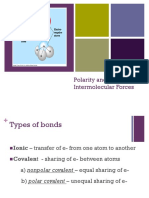 Polarity and Intermolecular Forces