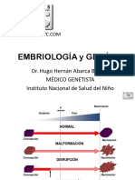 Clase Embriología y Genética