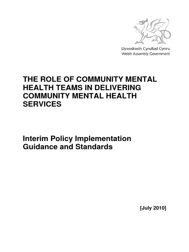 Community Mental Health Teams Overview | PDF | Mental Disorder | Child ...