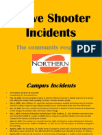Active Shooter Incidents: The Community Response
