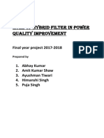 Role of Hybrid Filter in Power Quality Improvement: Final Year Project 2017-2018