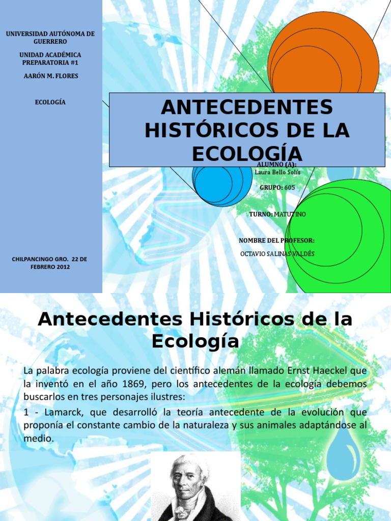 Antecedentes Históricos de La Ecología