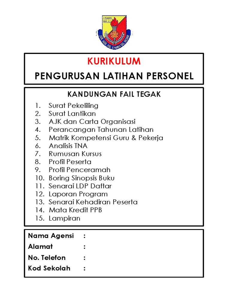 Kandungan Fail Latihan Personel | PDF | Karier & Perkembangan