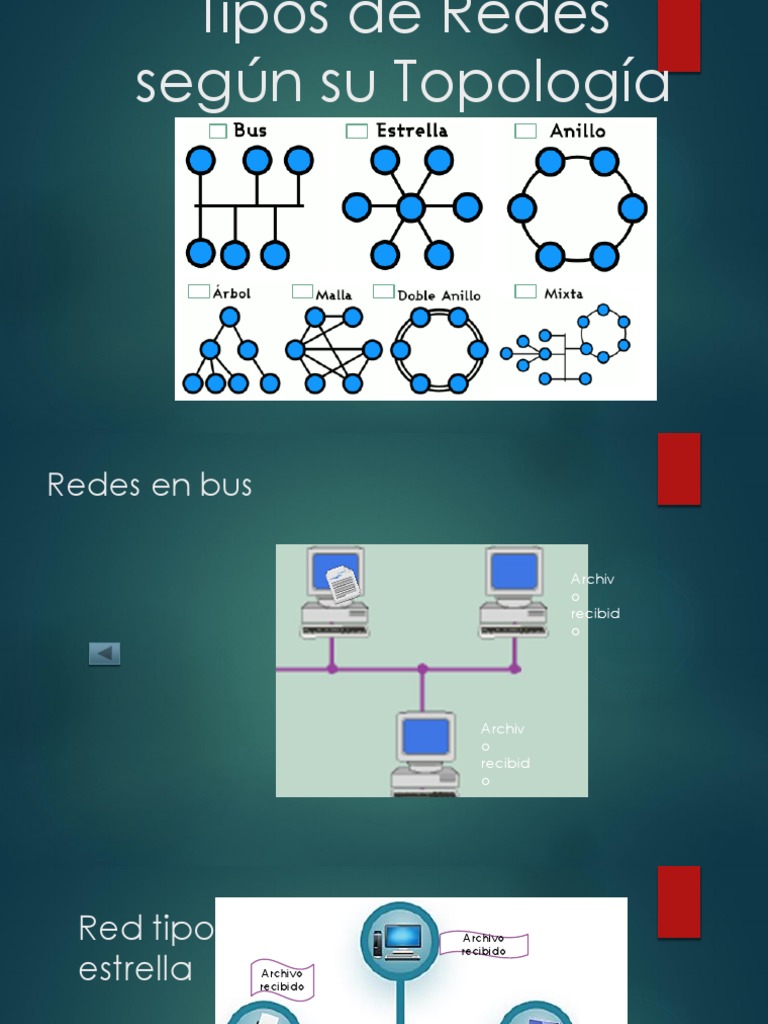 Tipos de Redes según Topología | PDF | Espacio | Redes de computadoras