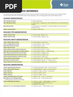 SUN Cluster Quick Reference: Quorum Administration