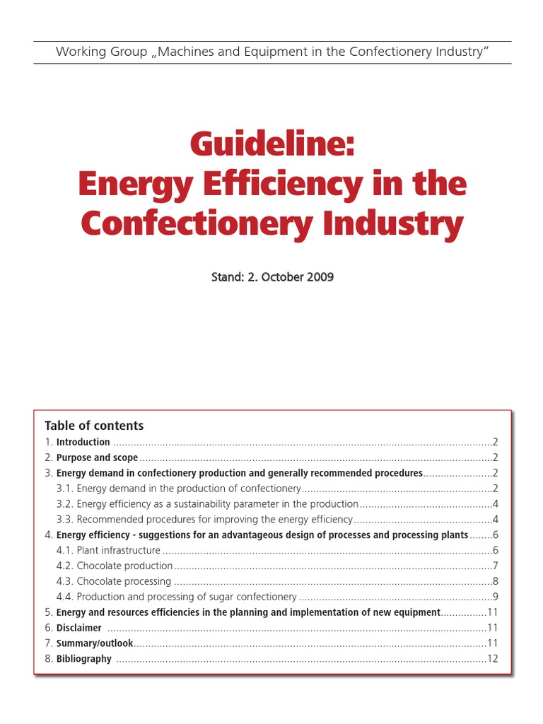 3 - Guideline Energy Efficiency in The Confectionery Industry | PDF ...