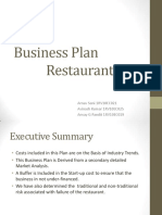 Business Plan Restaurant: Arnav Soni 1RV10EC021 Avinash Kumar 1RV10EC025 Anvay G Pandit 1RV10EC019