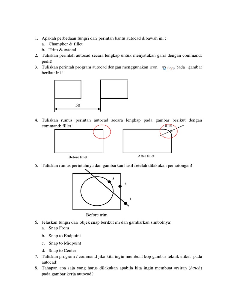soal UAS autocad