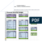 Tugasan Makmal 3 (Ms Excel-Monthly Personal Budget)