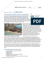 Surface Runoff - The Water Cycle, From USGS Water-Science School