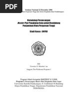 Download Metodologi Perancangan Master Plan Pangkalan Data by Rino Oke SN36582736 doc pdf