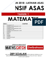 (PERCUMA) Modul Latihan Asas Persediaan Maths Tahun 1 (Dwibahasa)