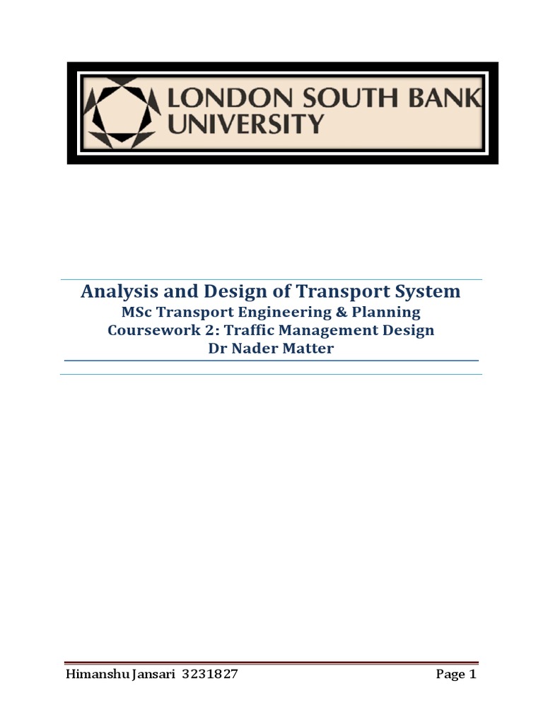 Analysis and Design of Transport System: Asset Management and Project ...