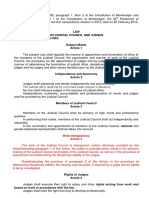 Law On Judicial Council and Judges