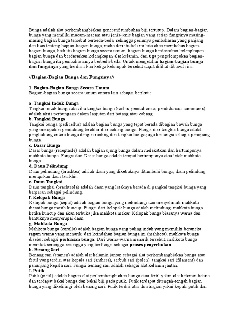 Anatomi Bunga Sepatu