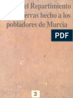 Libro Del Repartimiento de Las Tierras Hecho A Los Pobladores de Murcia 0